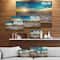Designart - Ocean Waves at Sunrise - Sea & Shore Photography on wrapped Canvas